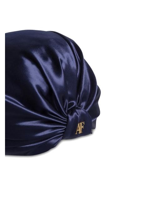 Alberta Ferretti Blue Knotted Hat