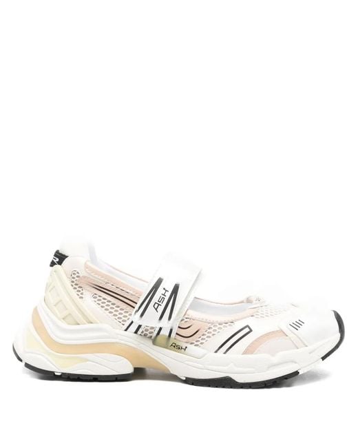 Ash White Strap Sneakers