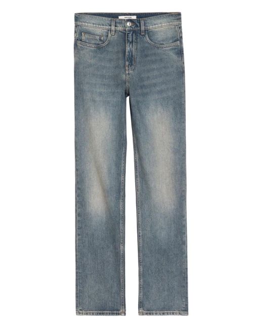 Zadig & Voltaire Blue John Faded-Wash Jeans for men