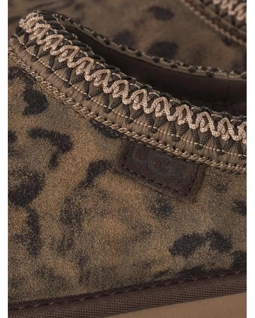 Ugg Brown Tasman Leopard-Print Mules