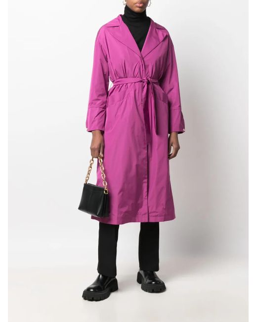 Herno Pink Belted Trench Coat