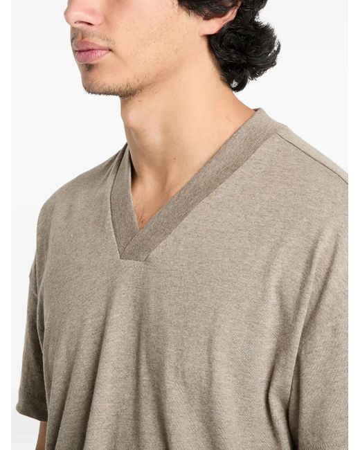 Fear Of God Drie T-Shirts Met Korte Mouwen En V-Hals in het Natural voor heren