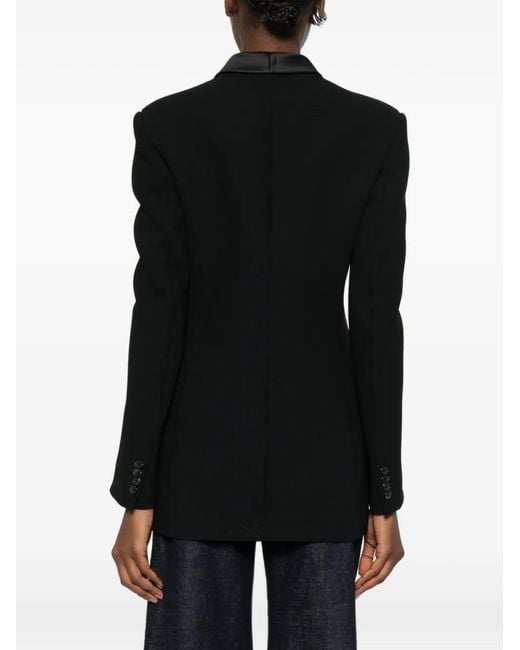 Khaite Black Sabel Double-Breasted Jacket