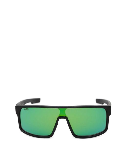 Uvex Green Lgl 51 Mirrored Geometric-Frame Sunglasses