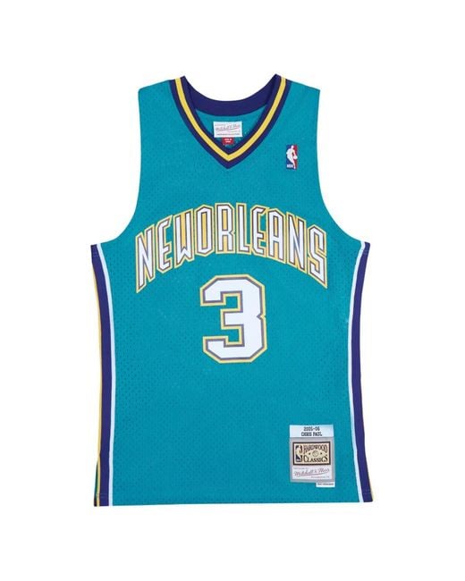 Mitchell & Ness Blue X Nba New Orleans Hornets 2005 Chris Paul Swingman Jersey for men