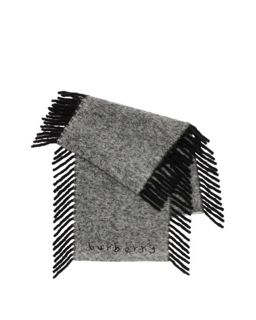 Bufanda Con Efecto Cepillado Burberry de color Black