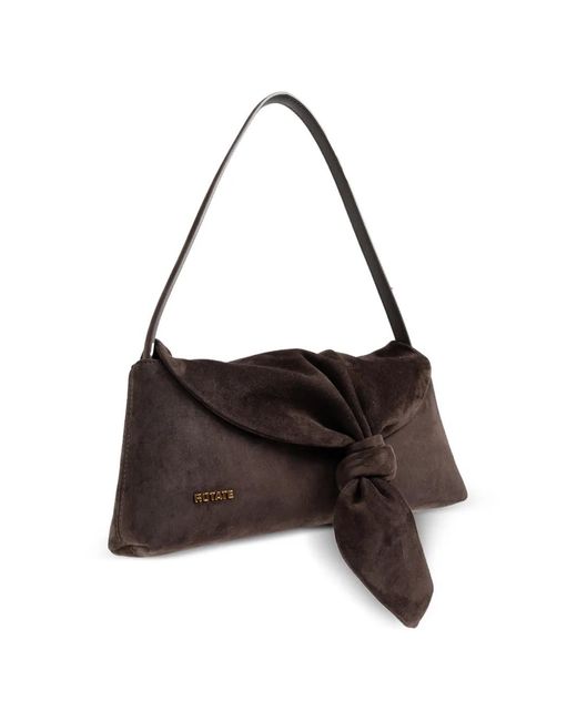 ROTATE BIRGER CHRISTENSEN Black Knot Handle Tote Bag