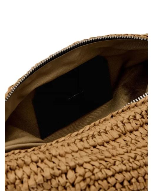 AllSaints Metallic Mini Sac Porté Épaule Luna À Design Tissé