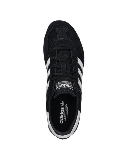 Adidas Black Spezial Stripes Suede Sneakers
