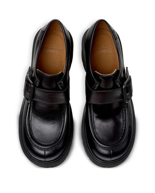 Camper Black 54mm Milah Buckle-fastening Platform Monk Shoes