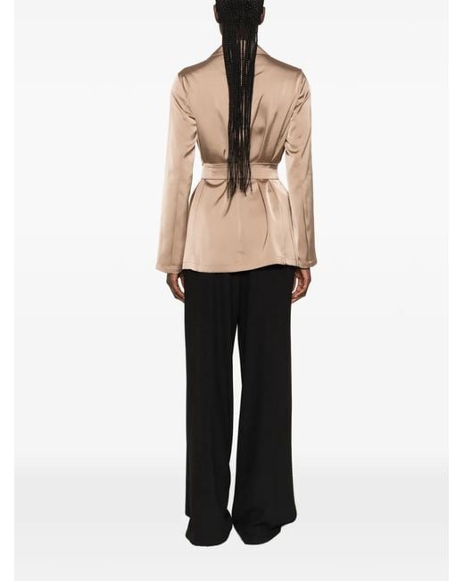 Pennyblack Natural Belted Satin-Finish Jacket