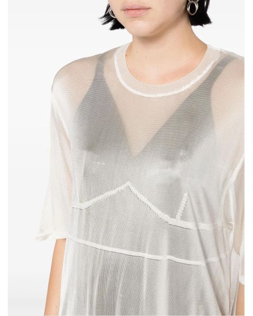 Osklen White Layered Midi Dress