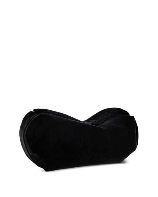 Neous Black Ara Velvet Tote Bag