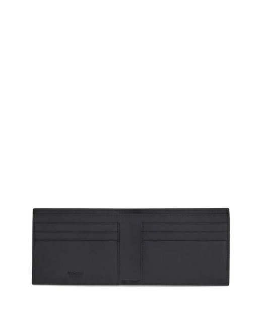 Ferragamo Black Portefeuille Gancini En Cuir for men