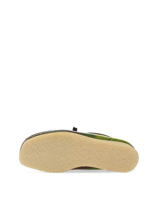 Clarks Green Wallabee Lace-Up Sneakers for men