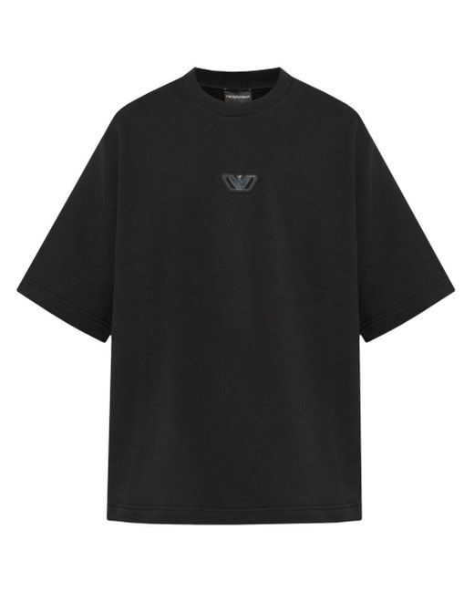 Emporio Armani T-shirt Met Logo-applicatie in het Black voor heren
