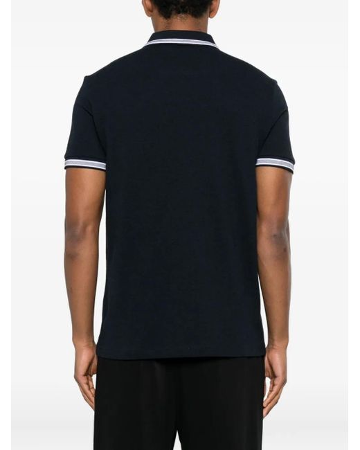 Polo Con Bordo A Contrasto di Boss in Black da Uomo
