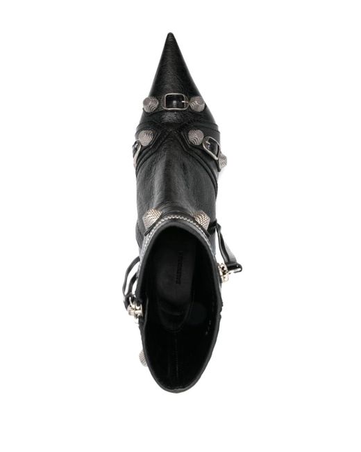 Balenciaga Black Cagole 55mm Leather Boots