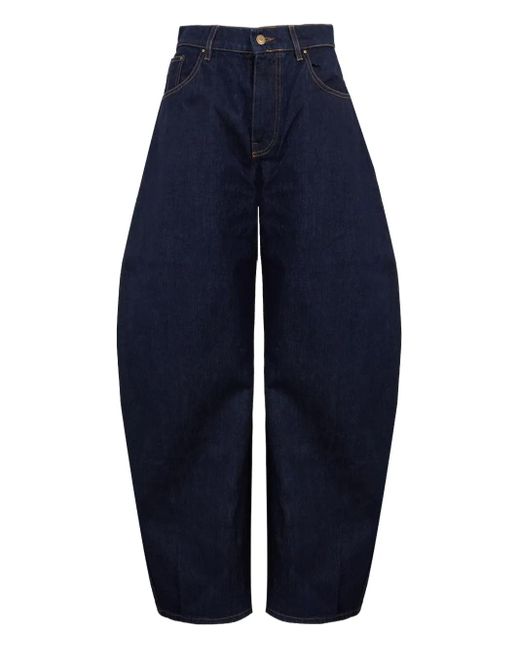 A.W.A.K.E. MODE Blue Round-Leg Jeans