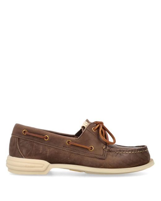 Visvim Brown Americana Leather Lace-up Shoes for men
