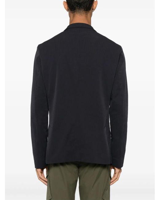 Herno Blue Single-Breasted Jacket for men