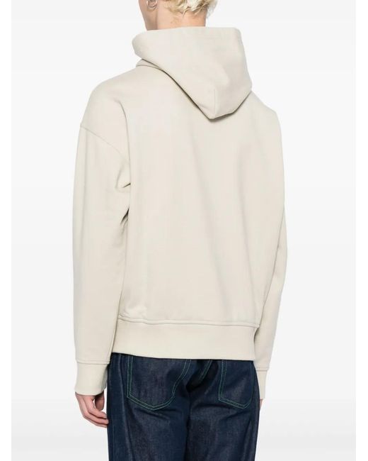 Polo Ralph Lauren White Logo-Print Drop-Shoulder Hoodie for men