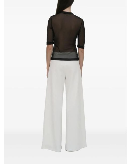Top Semi Trasparente di Rosetta Getty in Gray