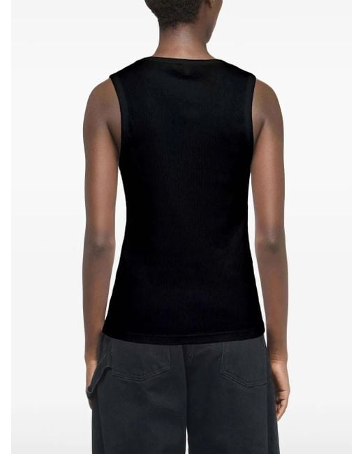 J.W. Anderson Anchorエンブロイダリー トップ Black