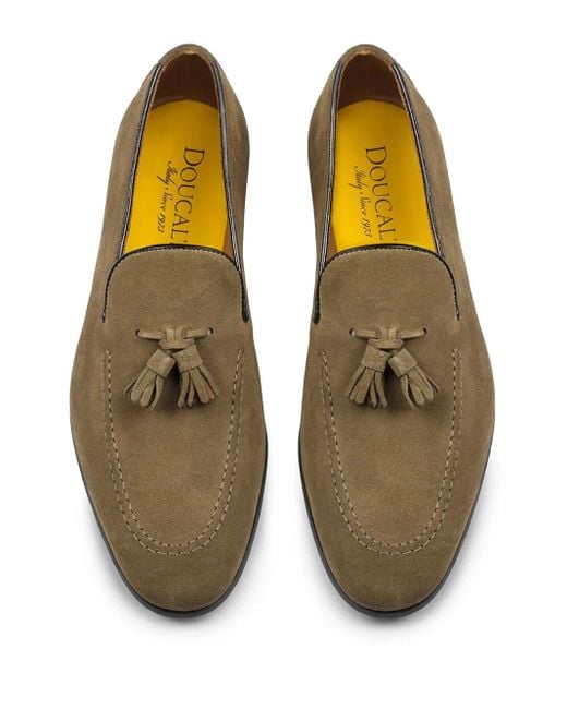 Doucal's Brown Suede Loafers for men