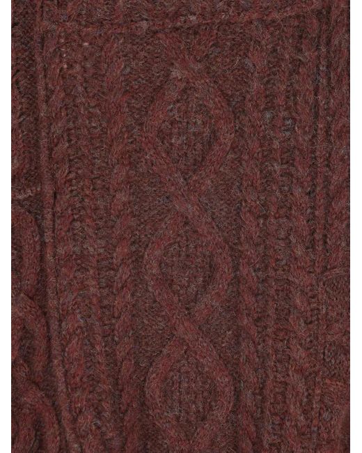 Isabel Marant Brown Cable-Knit Sweater