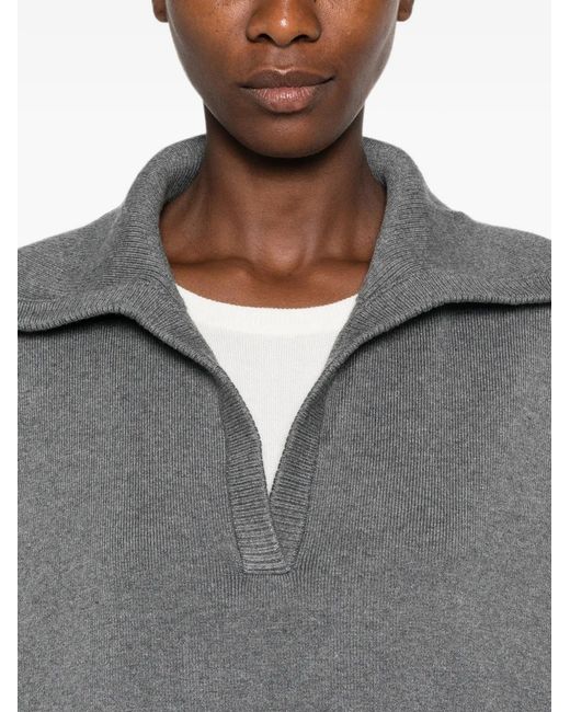 ELEH Gray Long-Sleeve Sweater
