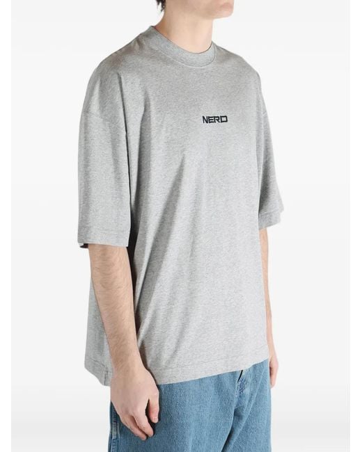 Vetements Gray Short-Sleeve T-Shirt for men