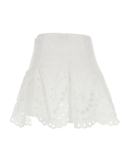 Charo Ruiz Sail Eyelet Skirt In White Lyst charo-ruiz-sail-eyelet-skirt-in-white-lyst