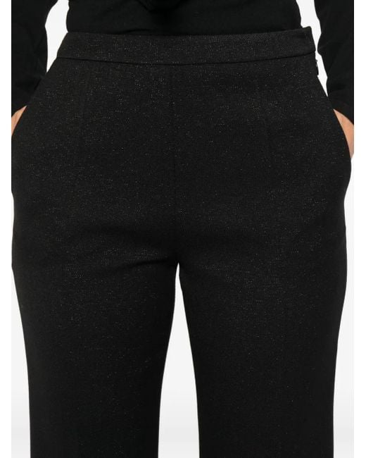 Giambattista Valli Black Pantalon À Coupe Évasée