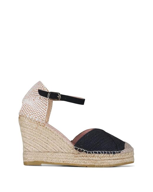 Ron White Blue Alina Wedge-Heel Espadrilles