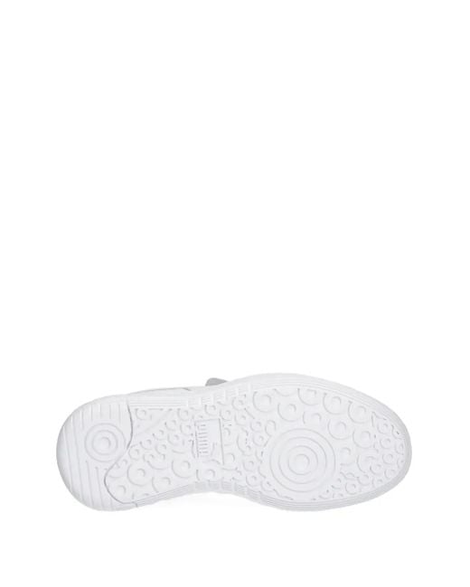 PUMA White Palermo Leather Sneakers