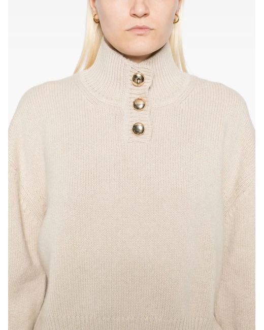 Brandon Maxwell Henley Trui in het Natural