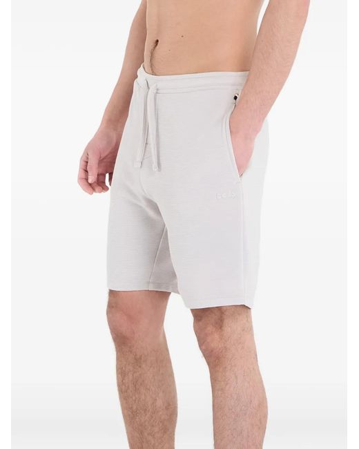 HUGO Geribbelde Shorts in het White voor heren