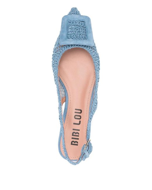 Bibi Lou Blue Dalila Flat-Ballerina Pumps