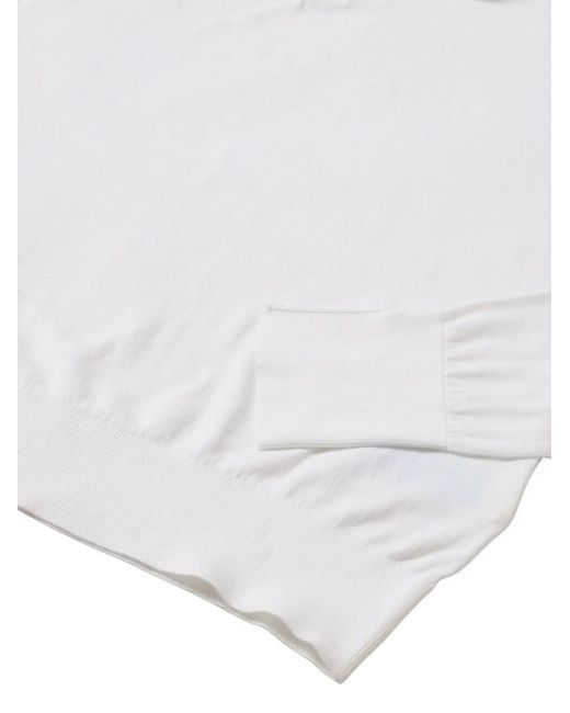 Fortela White Finchley Cotton Polo Shirt for men