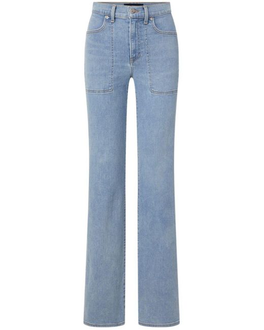 Veronica Beard Blue High-rise Denim Jeans