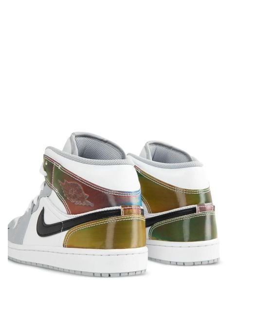 Nike White Air Jordan 1 Mid Se Sneakers for men