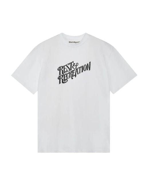 Rest&Recreation ロゴ Tシャツ White