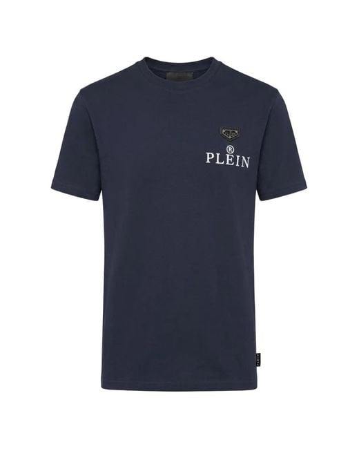 Philipp Plein Blue Jersey T-Shirt Plein R for men