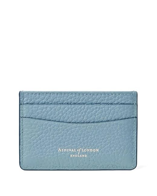 Aspinal Blue Logo-Plaque Cardholder