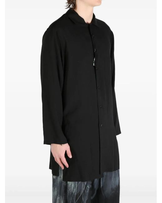 Yohji Yamamoto Button-Up Overhemd in het Black voor heren