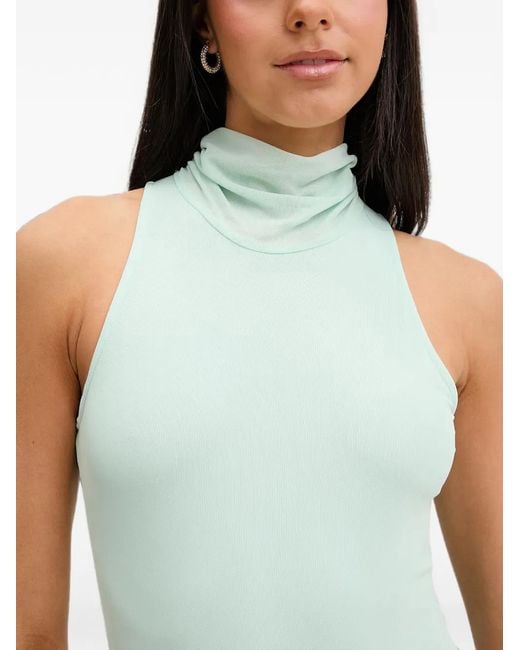 Bardot Green Leanna Ruched Sleeveless Midi Dress