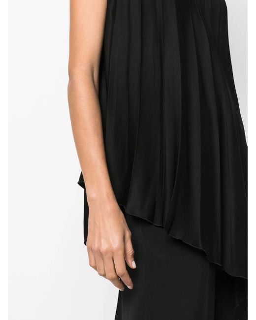 Joseph Black Asymmetric Pleated Vest