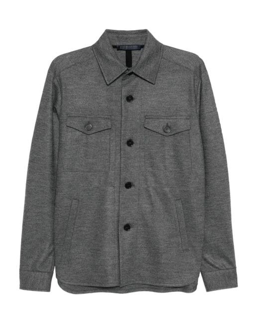 Harris Wharf London Klassische Hemdjacke in Gray für Herren