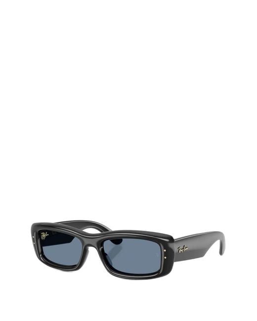 Ray-Ban Blue Rectangle-Frame Sunglasses